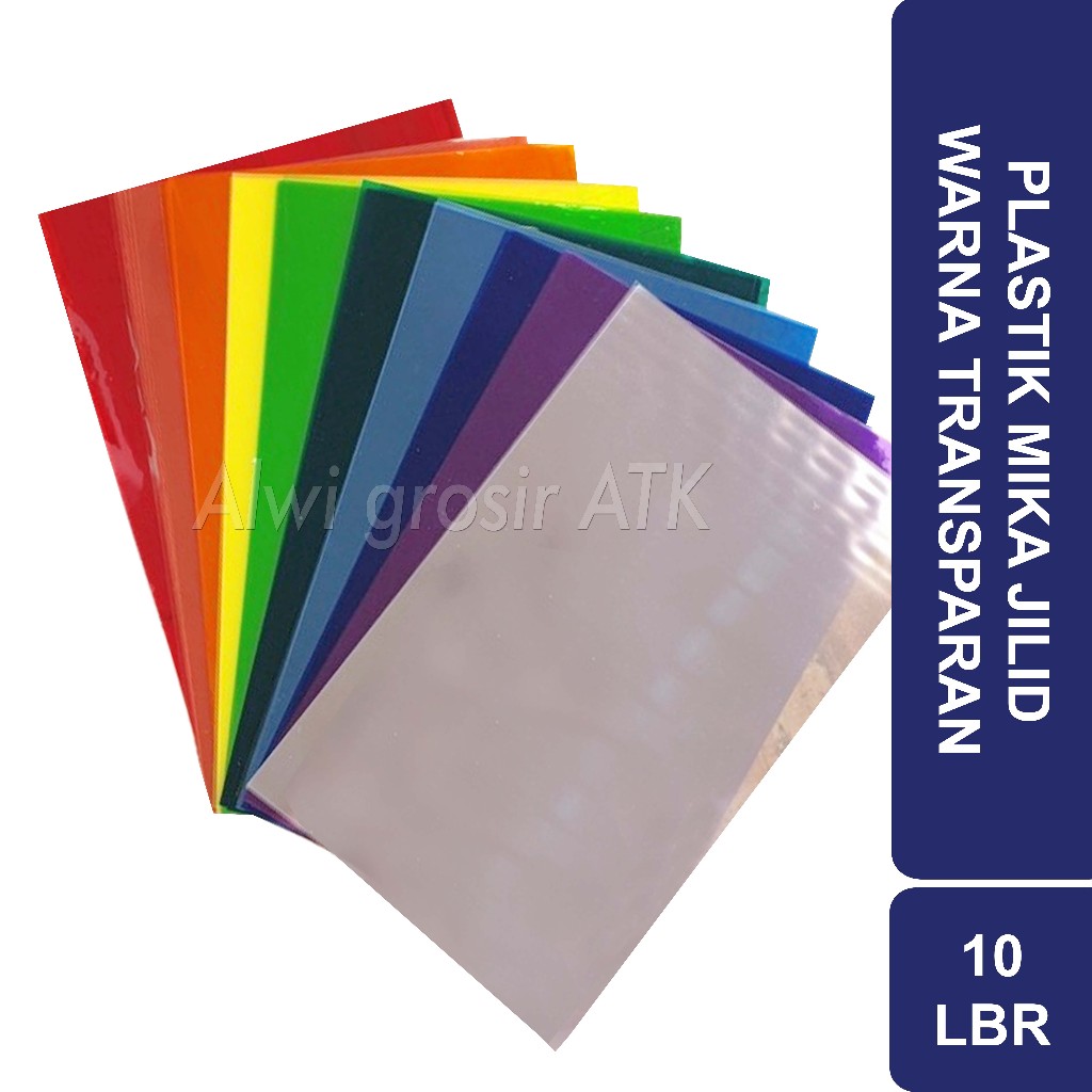 

PLASTIK MIKA JILID BERWARNA TRANSPARAN / MIKA FILM UMBRELLA | 10 LEMBAR