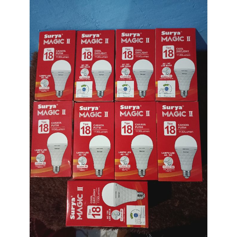 (Lampu Cas) SURYA LED MAGIC LAMPU EMERGENCY BOHLAM 18 WATT