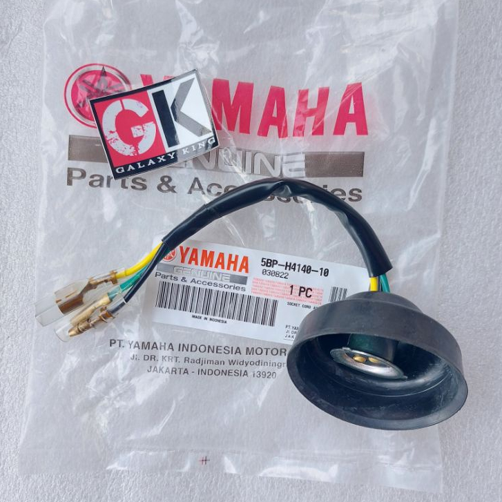 KABEL FITTING FITING SOCKET SOKET LAMPU DEPAN BULAT RX KING SCORPIO Z ORIGINAL