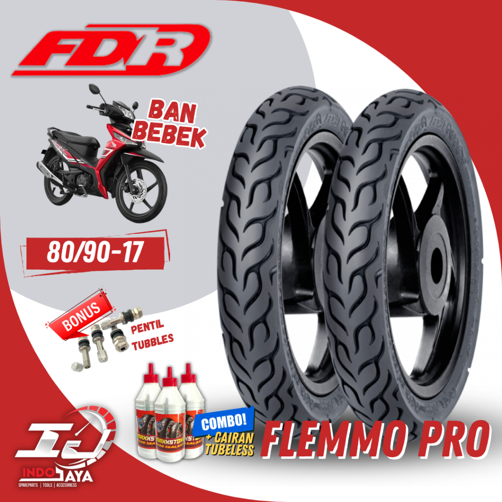 [READY COD] BAN FDR FLEMMO PRO RING 17 / BAN FDR TUBELESS TUBLES RING 17 (80/90-17) BAN FDR TUBLES R