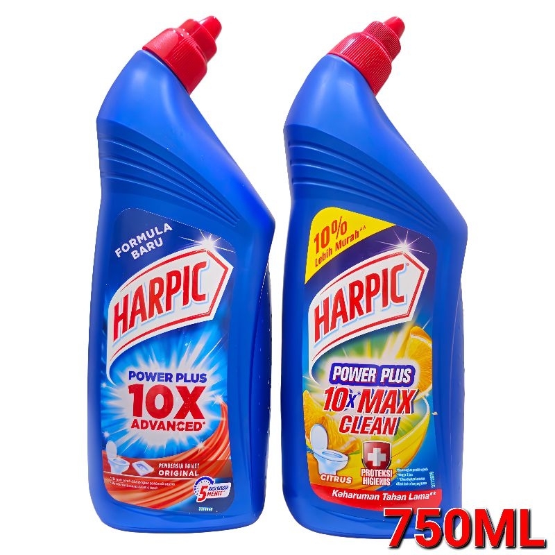 Harpic Power Plus Original 750ml / Harpic Citrus 750ml PEMBERSIH TOILET 750 ML