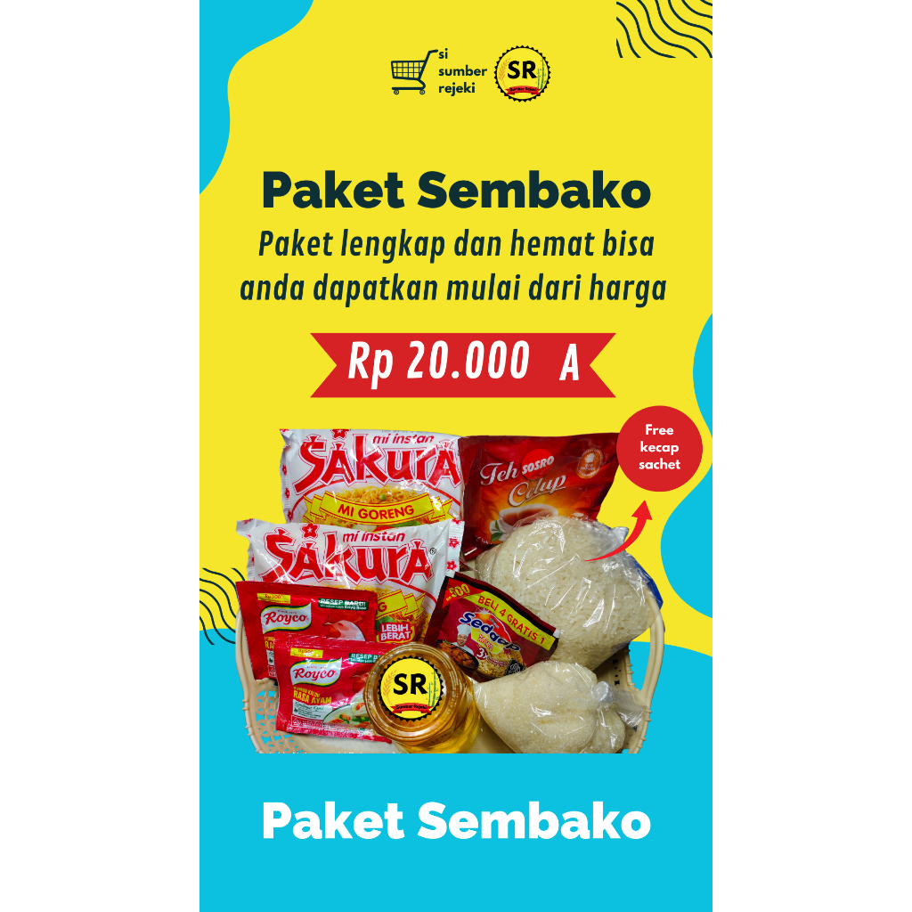 

Paket sembako murah SERBA 20rb