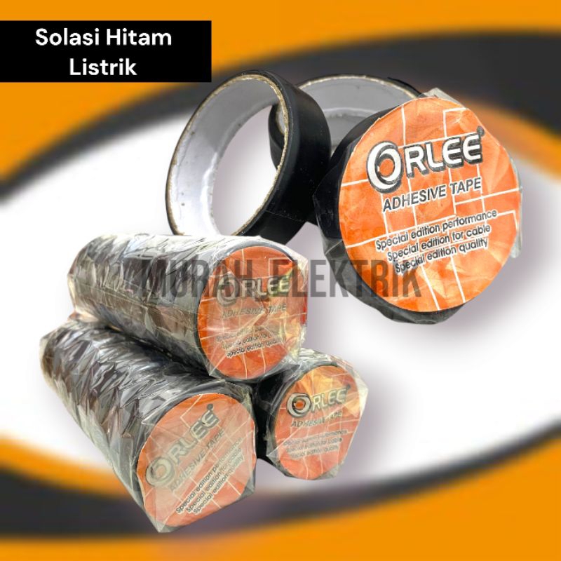 

(isi 10pcs) Solasi Listrik Orlee/Solasi Hitam Listrik/Solasi Listrik Abro / Solasi Listrik Gongniu / Solasi Listrik / Isolasi listrik