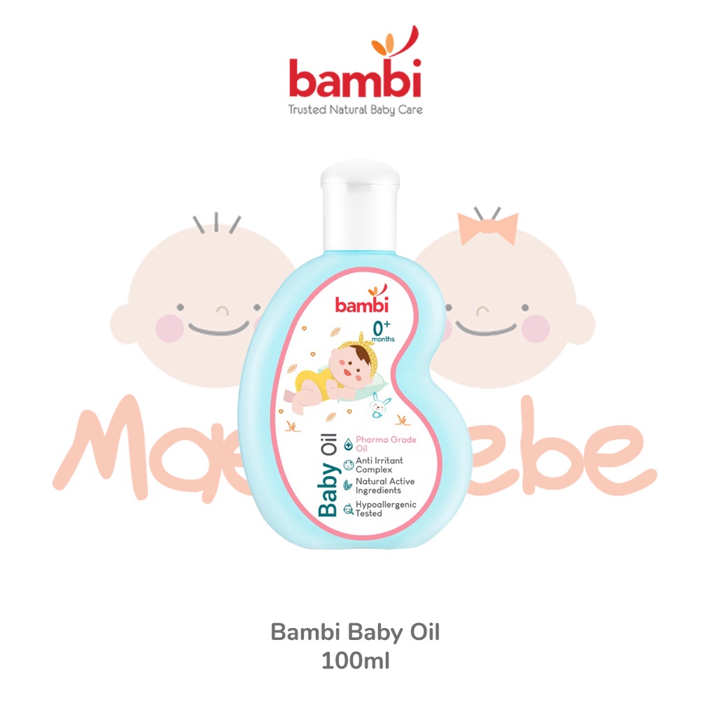 

Hemat 4 Bambi Baby Oil Minyak Pijat Bayi 1ml A94