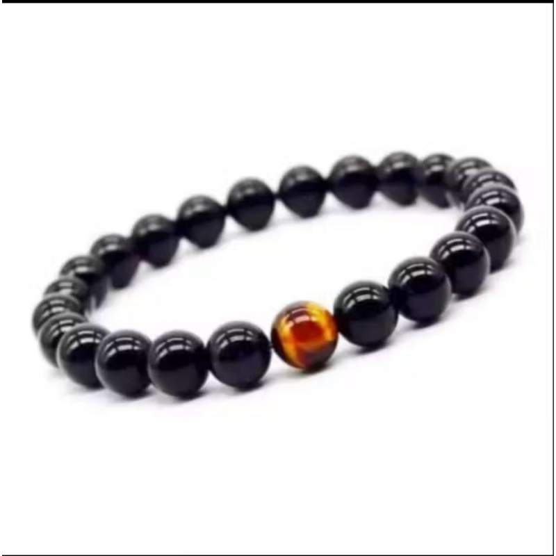 GELANG BLACK ONYX KOMBINASI 1 EYE TIGER