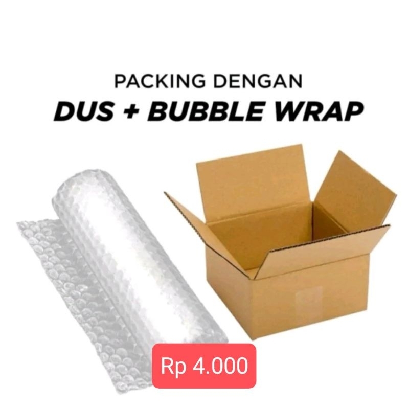 

Bubble wrap + Kardus extra / pengaman pengiriman paket tambahan