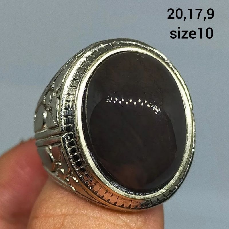Cincin batu akik asli asli cempaka oli antik top hq natural (asli alam)