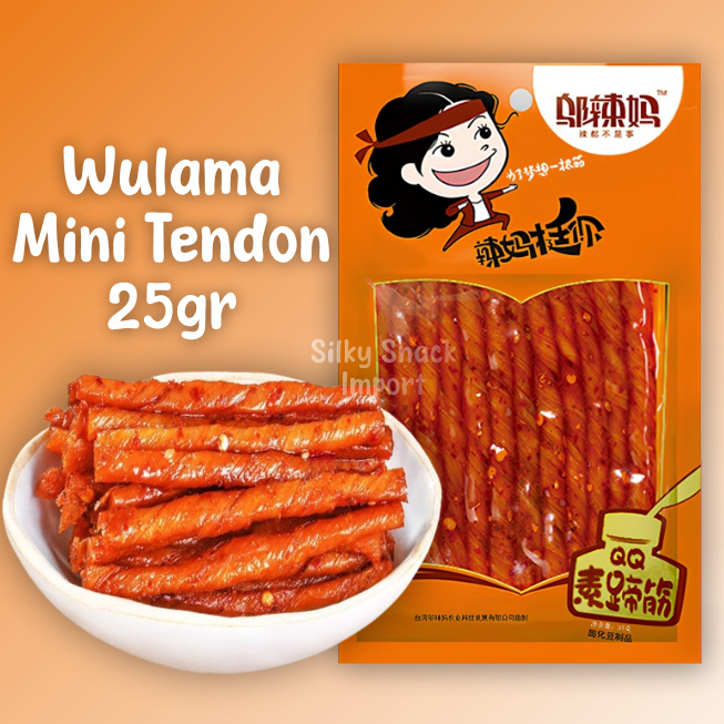 

[ HALAL ] Snack Wulama Vegetarian Tendon Mini 25gr / Latiao Mini
