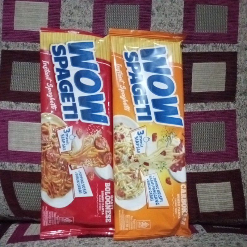 

promo wow spageti rasa carbonara & bolognese beli 3 bks hrga 13.750