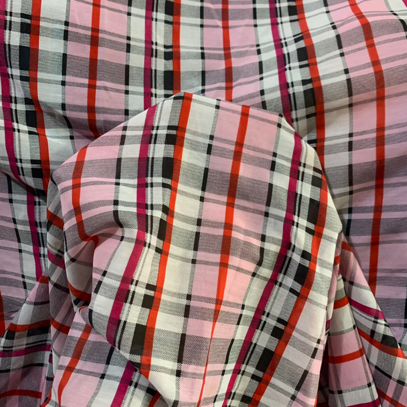 kain katun motif kotak - kain katun paris jepang - kain paris katun - kain katun korea - kain katun