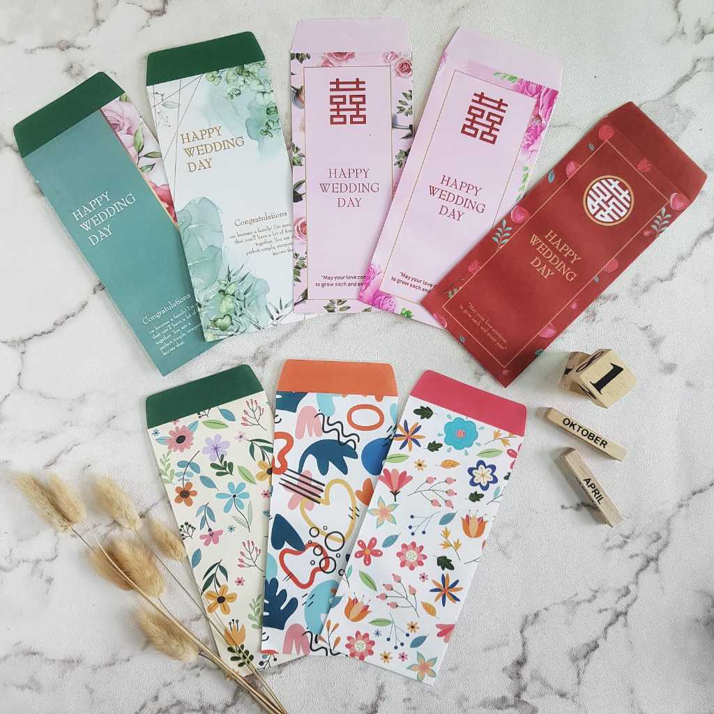 

[ isi 10 pcs ] -AMPLOP ANGPAO WEEDING - AMPLOP KONDANGAN PERNIKAHAN - AMPLOP SERBA GUNA AESTHETIC