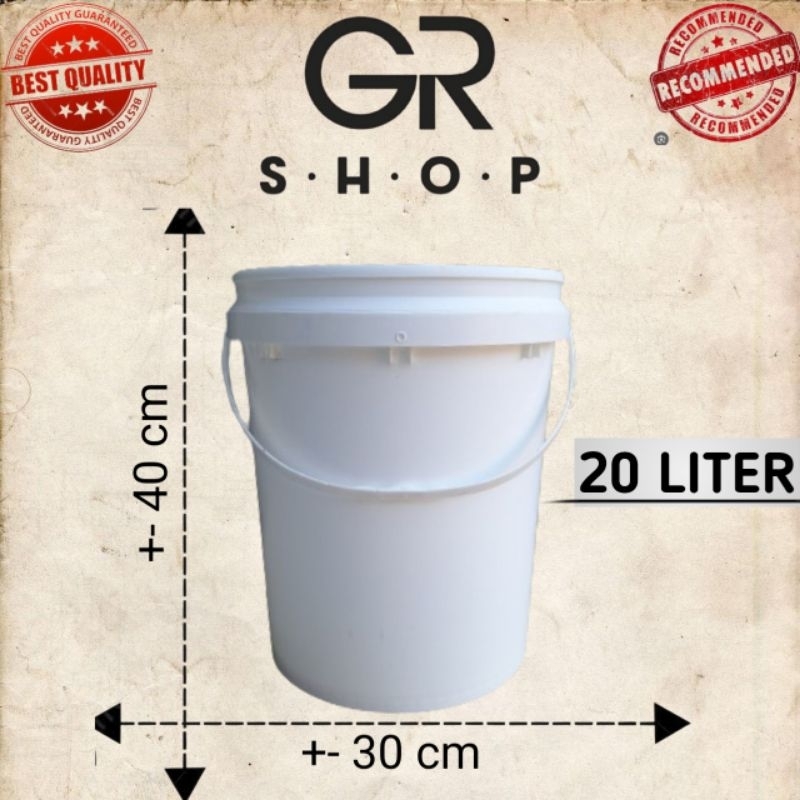 Ember Cat Bekas 25kg/20liter PUTIH POLOS