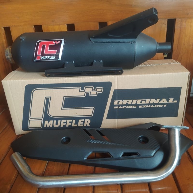 Knalpot Standar Racing Original Ic Muffler Moncong Shijiro Beat Vario Pcx Mio Nmax Dll