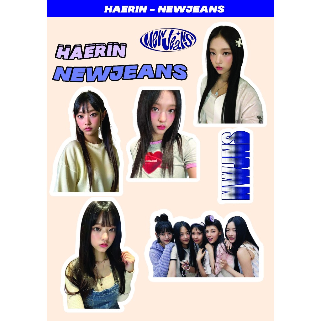 HAERIN NEWJEANS STIKER HOLOGRAM I STIKER NEWJEANS HAERIN I NEWJEANS KPOP I KPOP HAERIN NEWJEANS I PH