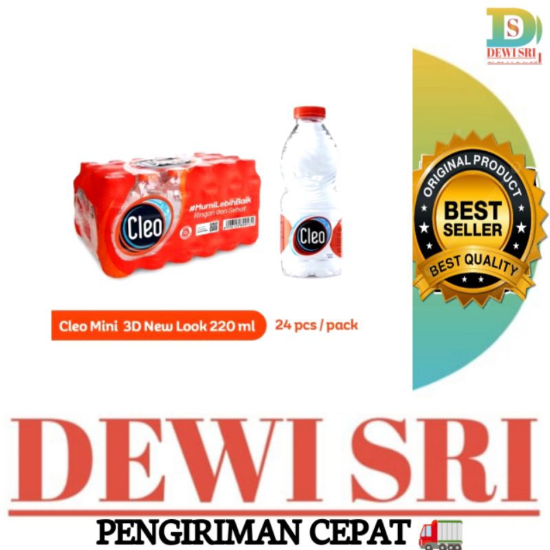 

Air CLEO Botol 220ml 1Dus isi 24 Botol.