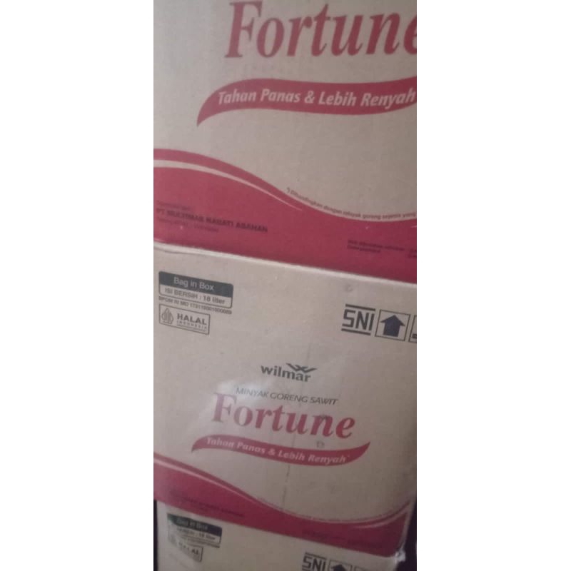 

Minyak goreng Fortune 18 liter BIB Bag In Box