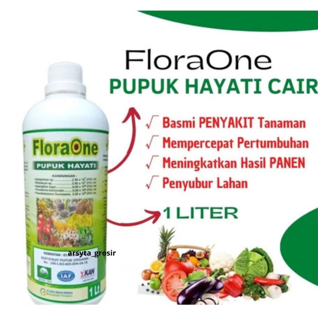 Pupuk FLORAONE Cair, Fungisida Hayati Cair Hasil melimpah