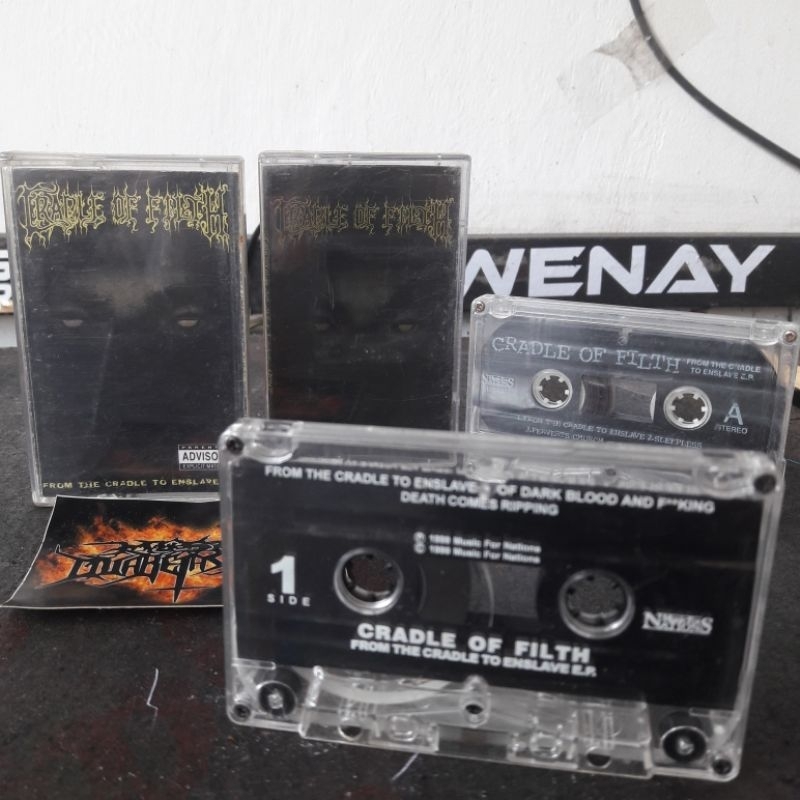 Cradl of Filth from the Cradle to Ensleve kaset tipe radio kaset