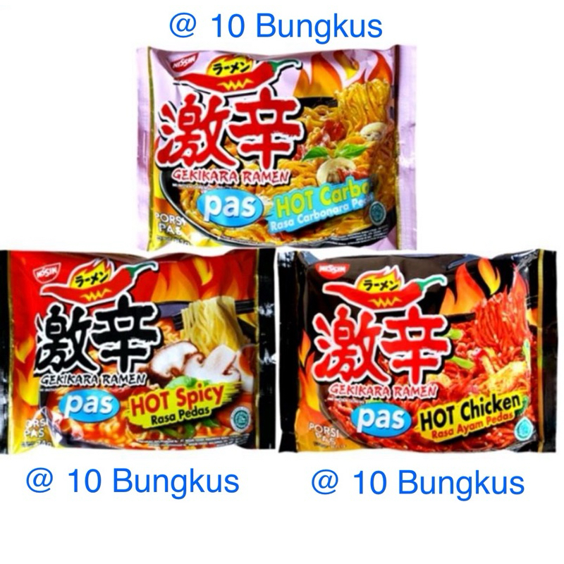

Nissin Gekikara Ramen Campur 3 Rasa ( satu dus isi 30 bungkus )
