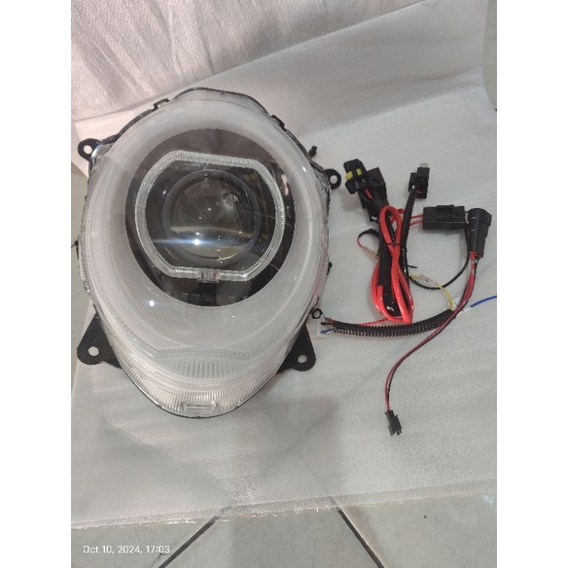 biled iphcar P5pro 50w scoopy new 2020 fullset headlamp Devil RGB, alis Rgb matrix komplit relayset 