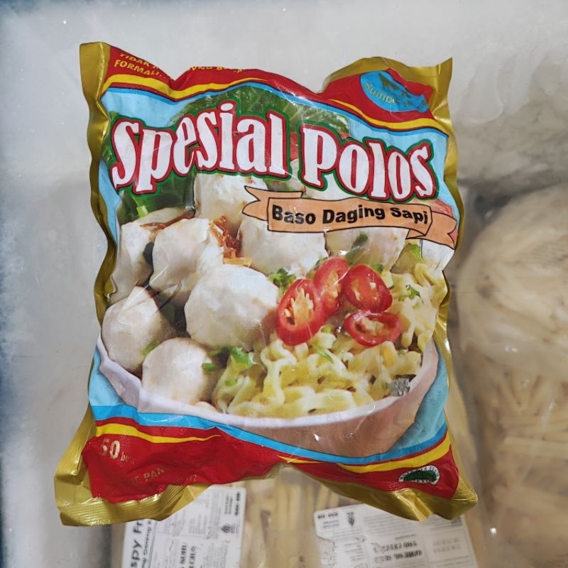 

bakso daging sapi spesial polos isi 50 pcs/baso premium