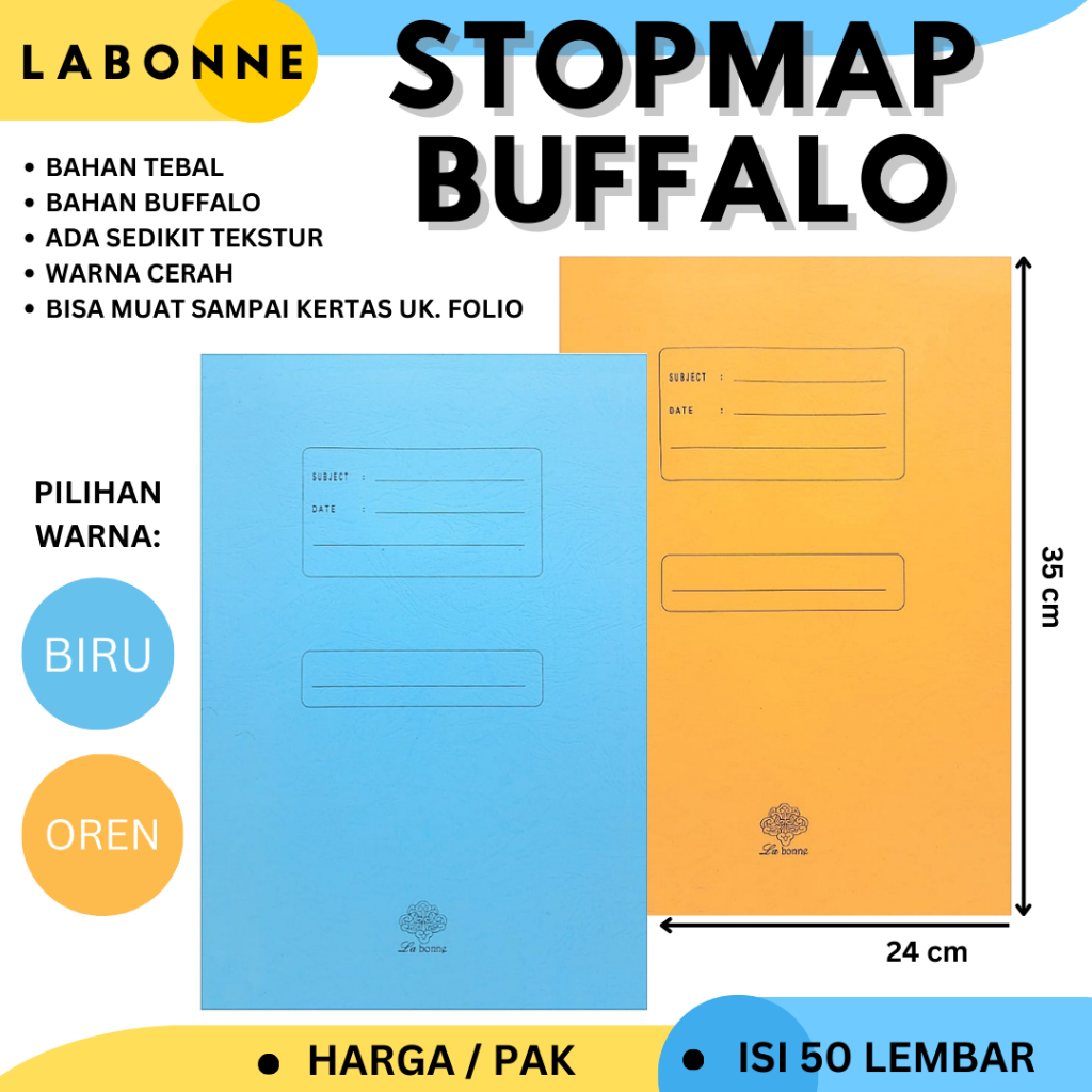 

STOPMAP BUFFALO UKURAN FOLIO / MAP / BINDER / FOLDER