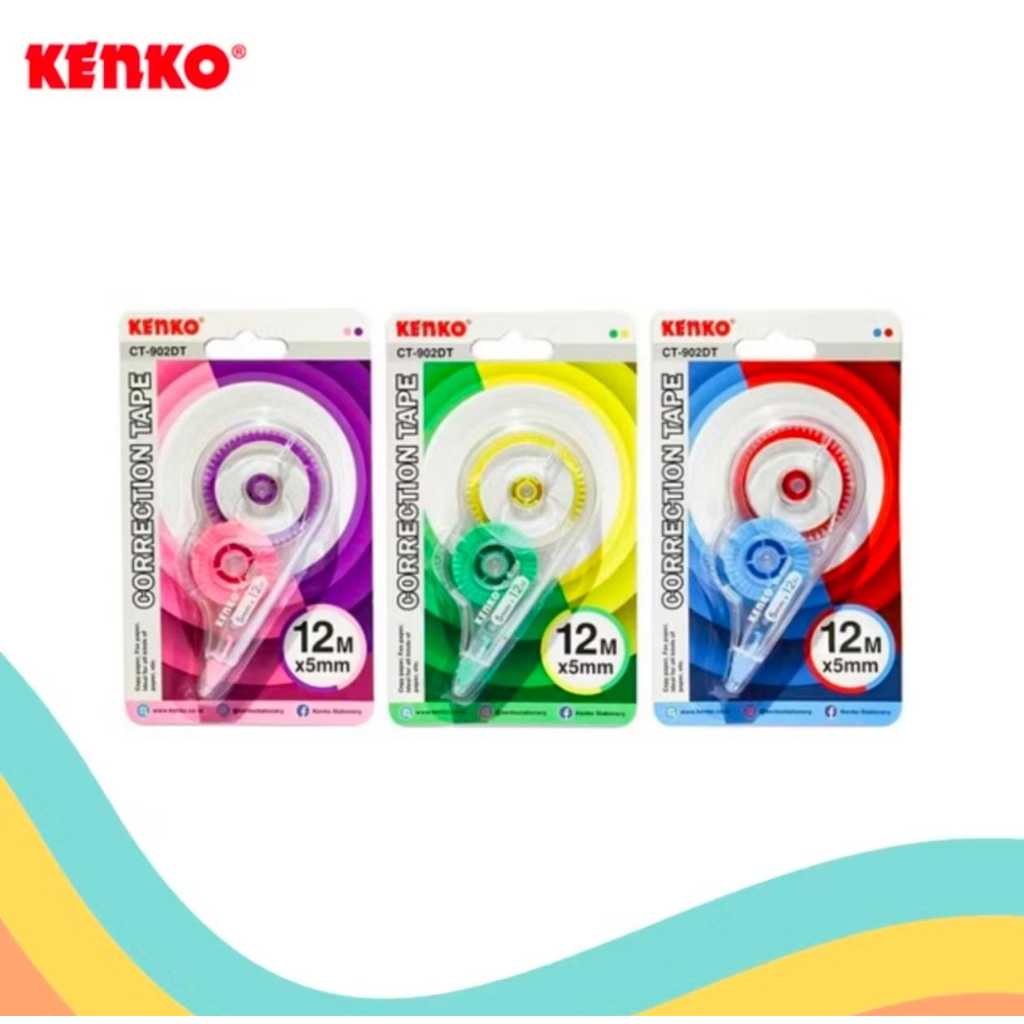 

KENKO CORRECTION TAPE CT-902DT (12MX5M) HARGA PER PCS WARNA RANDOM