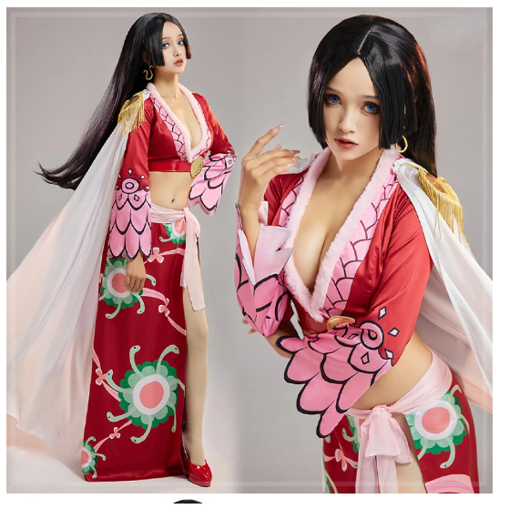illusional Anime ONE PIECE Cosplay Boa Hancock Cosplay Costume Anime Halloween Costumes women