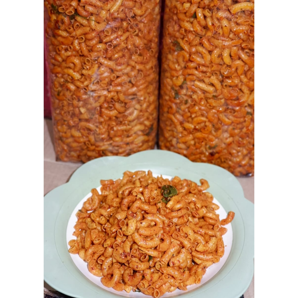 

Makaroni Bantet pedas gurih 500gr