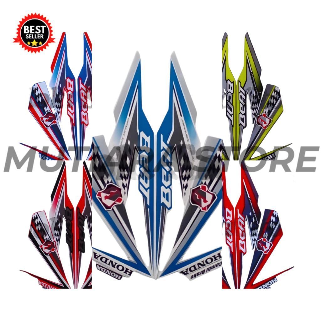 STIKER STRIPING HONDA BEAT FI 2018 FULL STIKER LIS BODY MOTOR BEAT FI 2018 Termurah & Terlaris