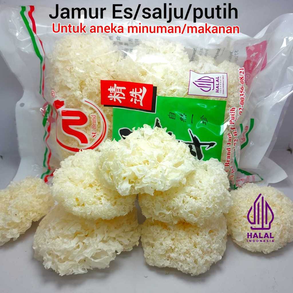 

Jamur Es / Jamur Putih Super 100 Gram / Jamur Salju / Pek Bokni Bok ni / White Fungus