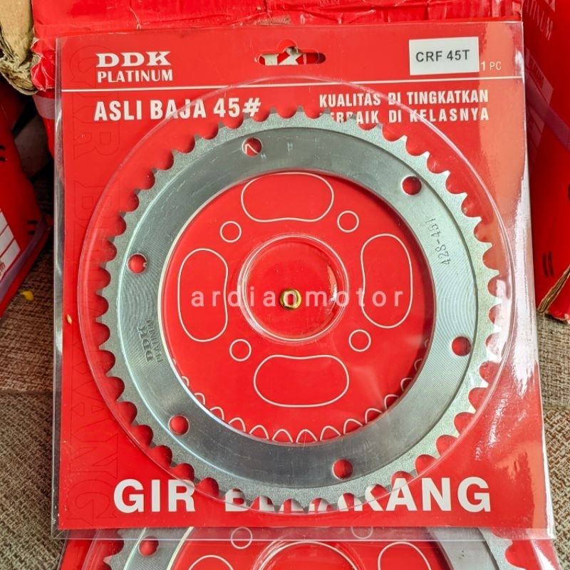 Gear Gir Belakang CRF 150 CRF150 CRF 150L Ukuran 45T SSS ORIGINAL GRADE A