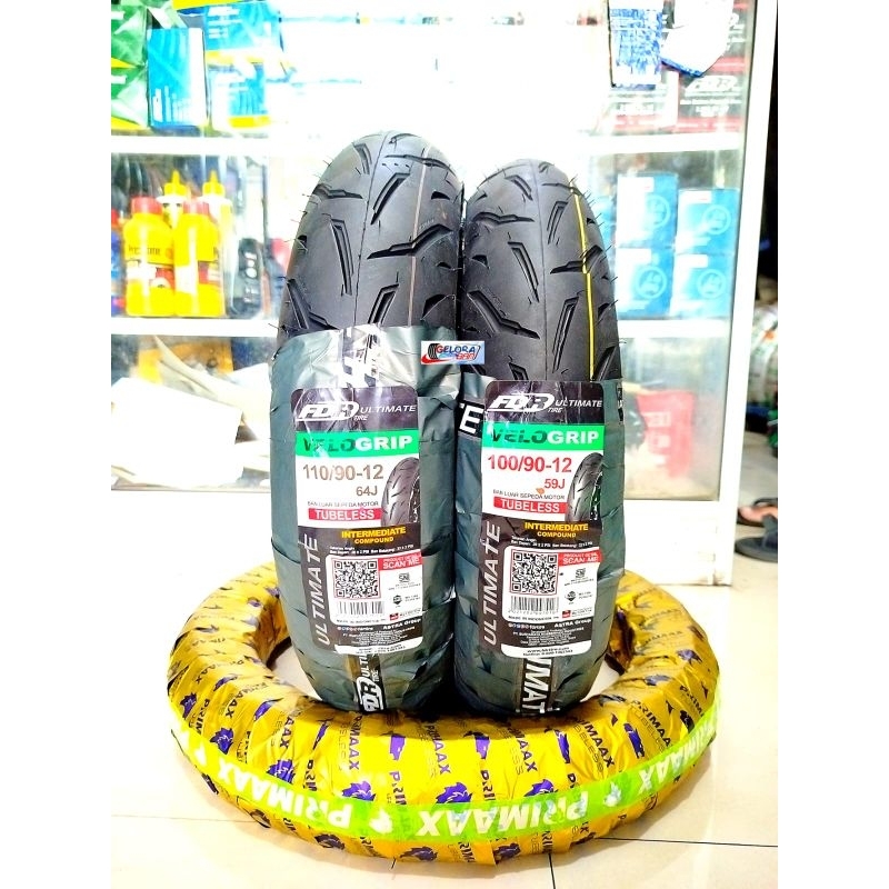 PILIH SALAH SATU UK BAN METIC TUBELESS FDR VELO GRIP 100/90-12 ban 110/90-12 ban Scoopy Freego ban F