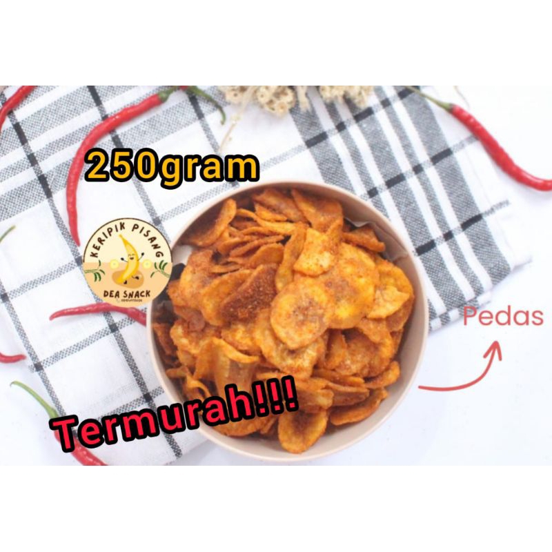 

(250gram) Keripik Pisang Varian Pedas