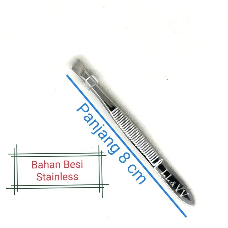 Pinset/Tweezer/Alat Untuk Mencabut Bulu Alis, Mata, Ketiak Dan Serba Guna Silver