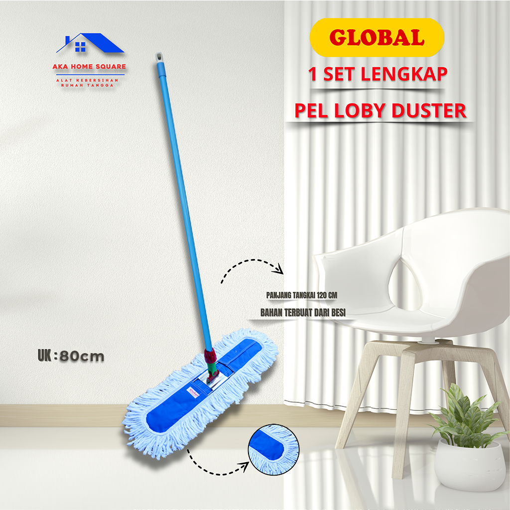 LOBBY DUSTER GLOBAL / MOP PEL LOBBY/PEL LOBBY  KERING/PEL BASAH UKURAN 80cm