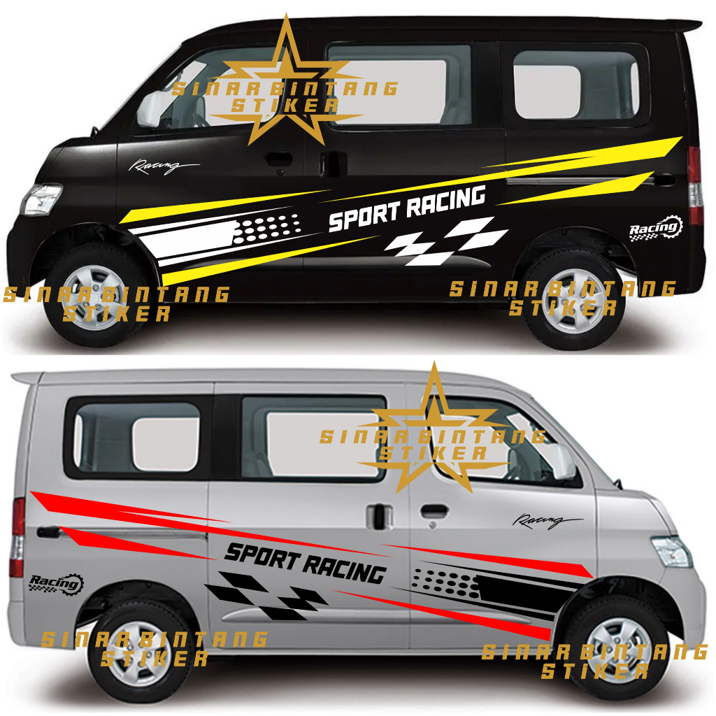 stiker mobil granmax apv luxio dll stiker cutting body mobil granmax apv luxio
