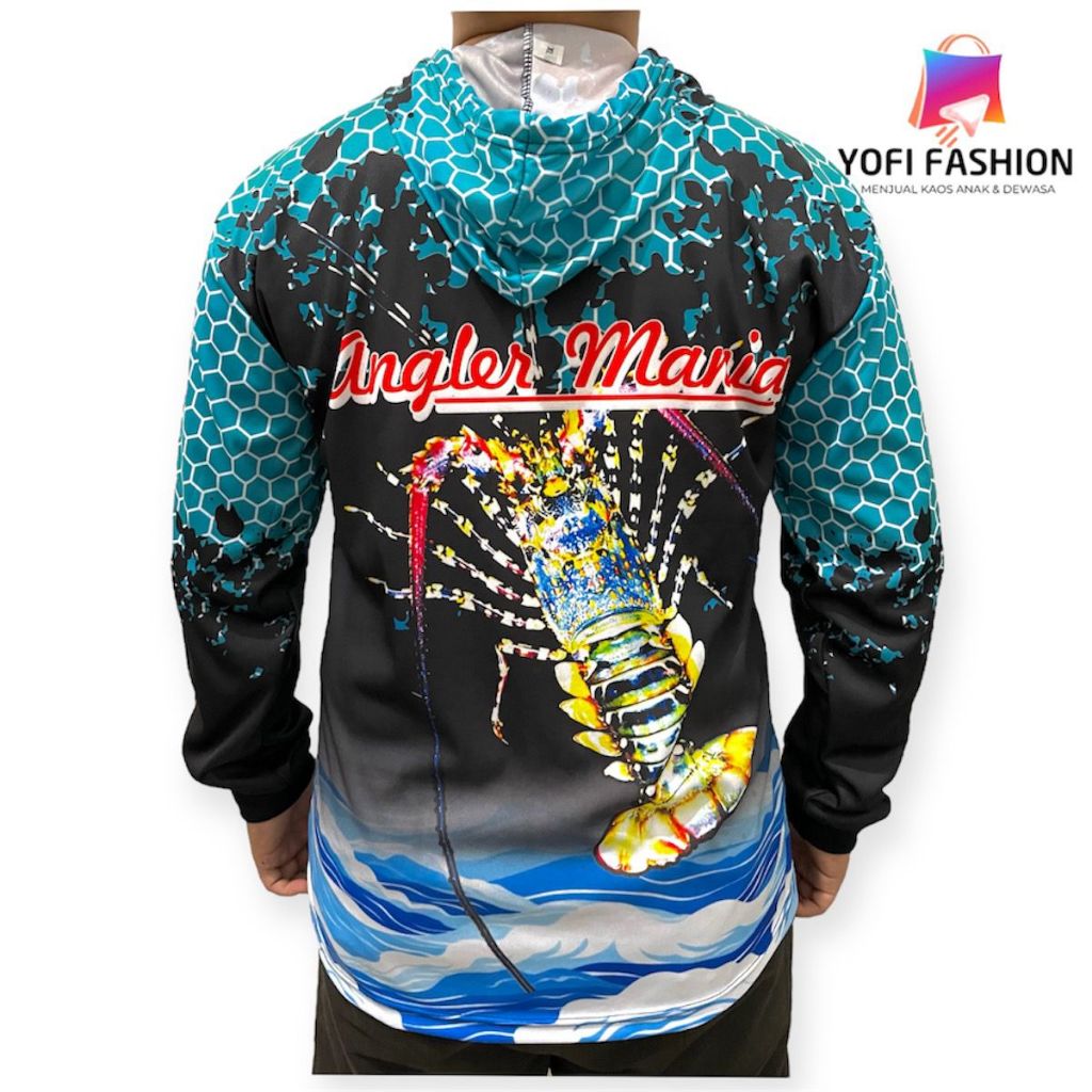 RB KAOS UDANG LOBSTER JERSEY LOBSTER LAUT BAJU MANCING LENGAN PANJANG