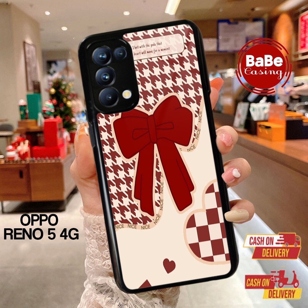 Case Oppo Reno 5 4G Terbaru Cute Red Casing Oppo Reno 5 4G Hardcase Softcase Glosy Termurah Terlaris