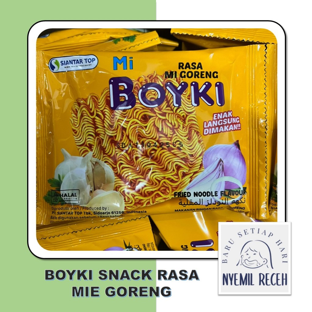 

Boyki Snack Rasa Mie Goreng Isi 10pcs x 16 gr