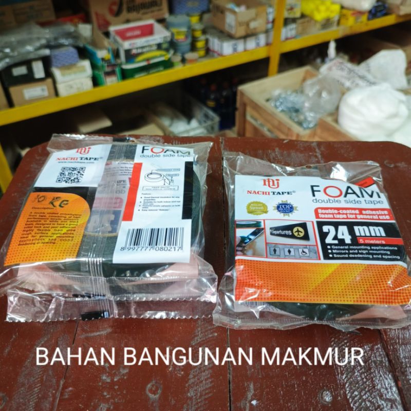 

ISOLASI DOUBLE TAPE FOAM HIJAU NACHI TAPE / DOUBLE SIDE TAPE HIJAU - 1 PCS / ECER
