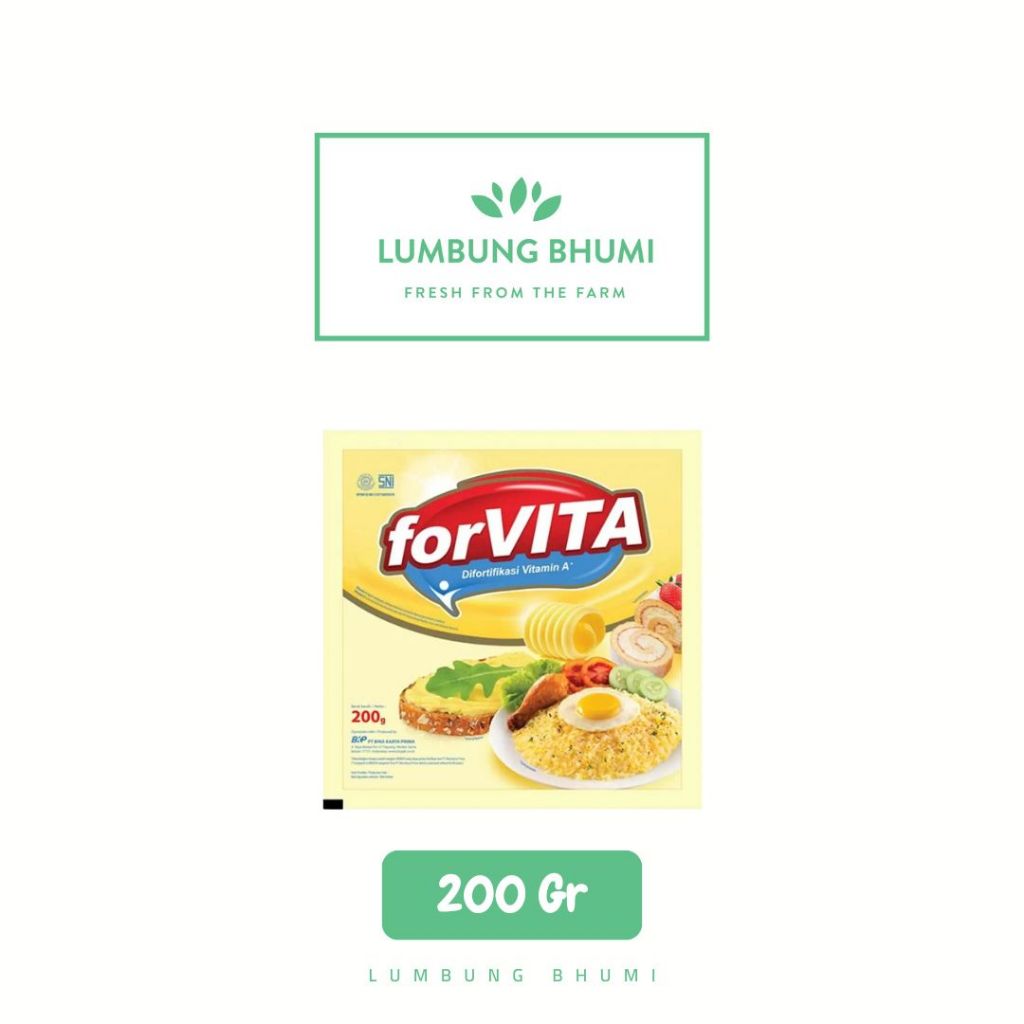 

FORVITA Margarin Serbaguna 200 Gr 1 Pcs - Lumbung Bhumi