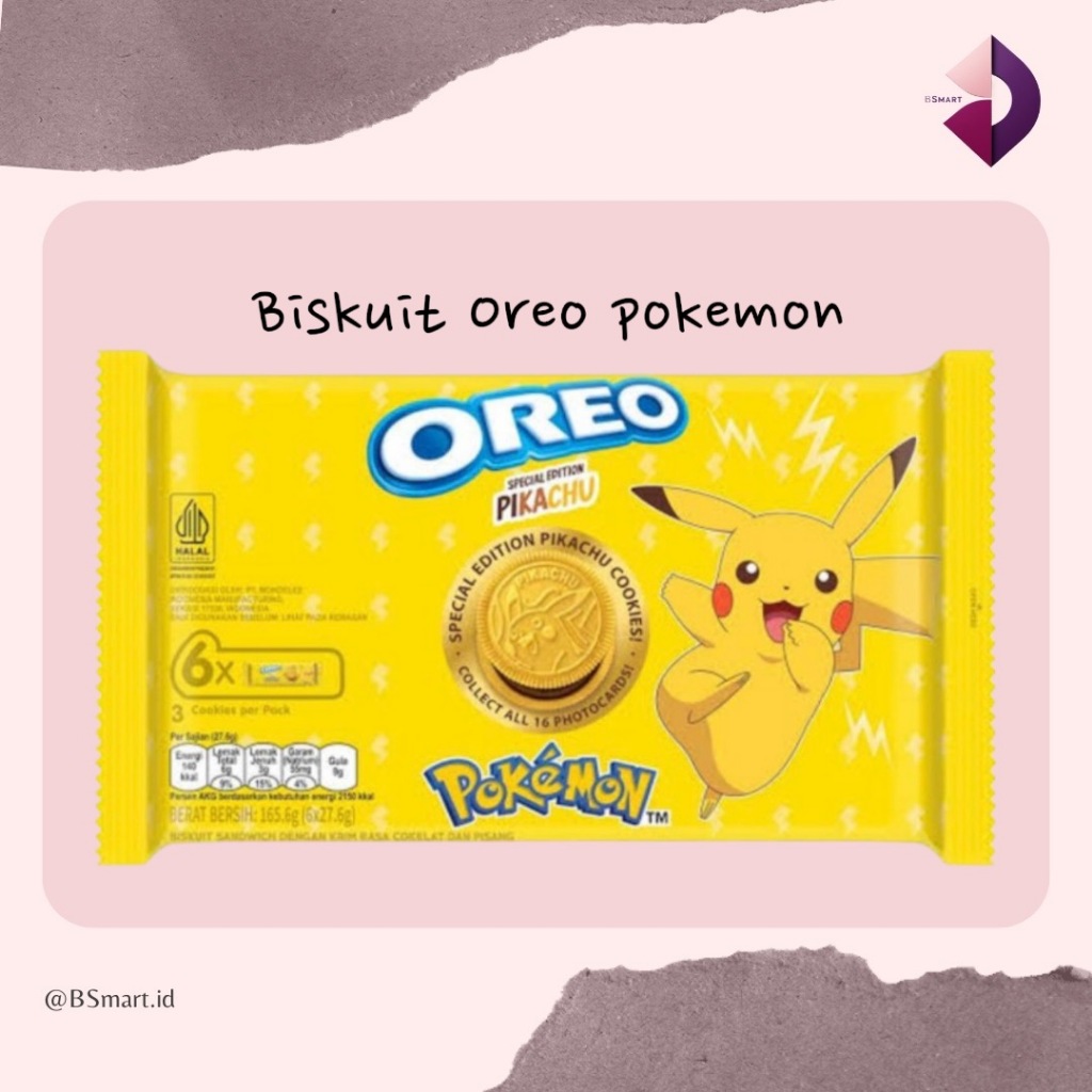 

Oreo Pokmon Cokelat Pisang 165.6g