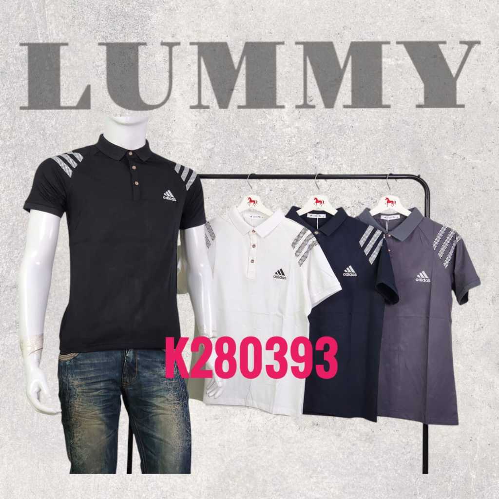 kaos krah adidas spandek import premium