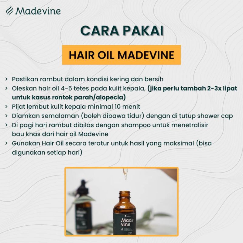 MADEVINE OIL SERUM PENUMBUH RAMBUT