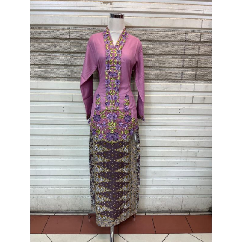 Setelan Kebaya Encim Bunga Kebaya Seragaman Kebaya Katun Jumbo Set Rok