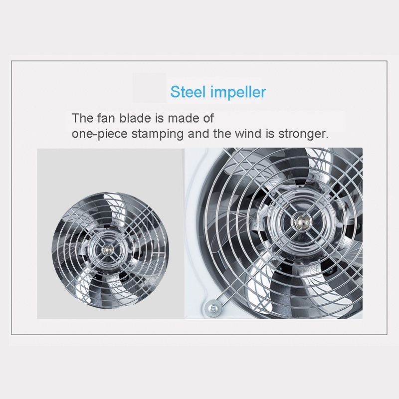 Exhaust Fan Dinding 4Inch Kipas Exhaust Ventilasi Dinding exhaust fan kamar mandi Booster Fan