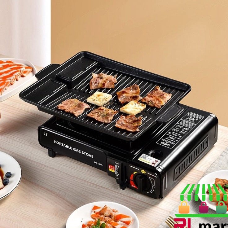 Baru Berkualitas  PAKET KOMPOR PORTABLE  GAS  ULTRA GRILL PAKET NGEGRILL MURAH LENGKAP