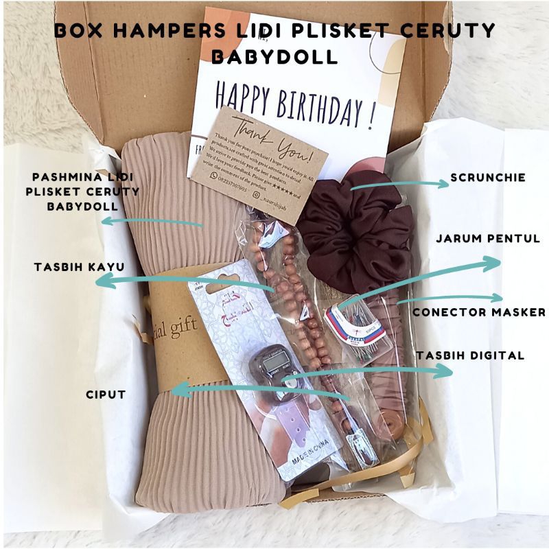 

GIFT BOX - HAMPERS WANITA HIJABERS - KEKINIAN