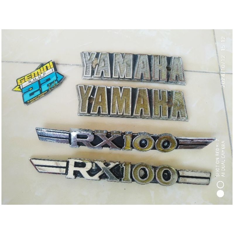 emblem tangki yamaha rx 100 logo tangki yamaha rx 100 yamaha rx 100 original